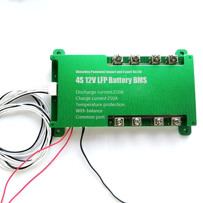 il porto della batteria BMS Screw Type Common di 4s 12v 250a Lifepo4 resiste a 40v in serie