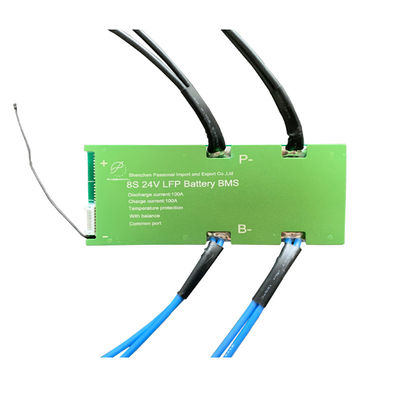 Litio comune Ion Battery Management del PWB Li Ion Battery BMS 8S 24V 100A del porto