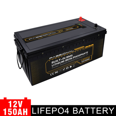 Pacchetto ricaricabile della batteria al litio LiFePO4 di lunga vita 12v 150ah per energia solare di rv