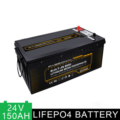 Pacchetto elettrico 24V 150Ah della batteria di immagazzinamento dell'energia LFP del sistema solare del carrello elevatore EV con BMS