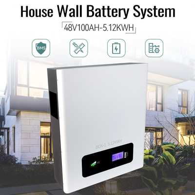 pacchetto della batteria al litio di immagazzinamento dell'energia LiFePO4 della batteria della parete del litio di 5kwh 48V 100Ah 51.2v