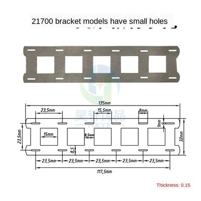 Staffa di supporto della batteria che spazia la striscia del nichel 2P 21700 di 23.5mm per collegamento batteria