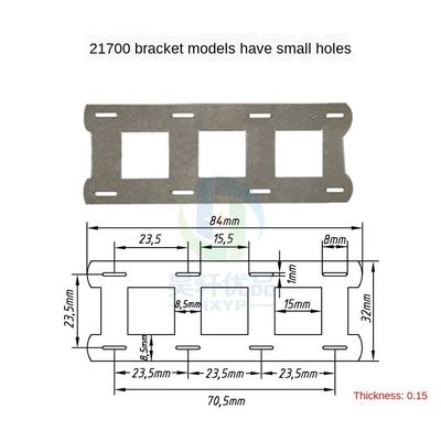 Staffa di supporto della batteria che spazia la striscia del nichel 2P 21700 di 23.5mm per collegamento batteria